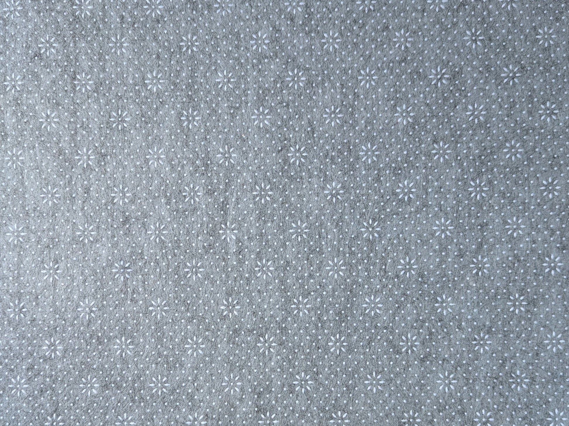 Non-skid gripping-dot backing of the designer cushioned rug pad