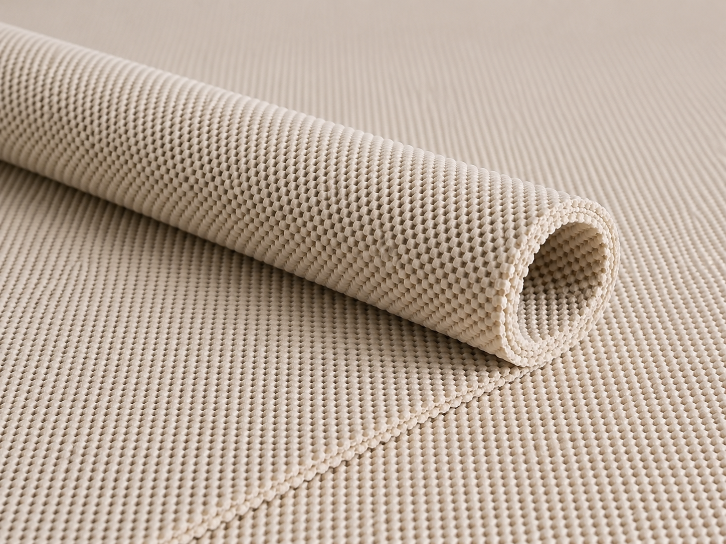 natural rubber non slip rug pad rolled